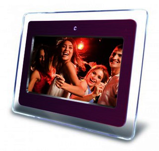 Фоторамка Digma 7" PF-790 800x480 пурпурный Пластик/металл LED ПДУ Видео