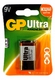 Батарея GP 1604AU-BC1 Ultra 9V E 1шт