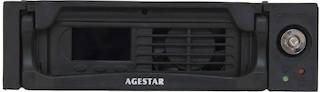 Сменный бокс AgeStar TMR-SATA(K)-2F 2fan black