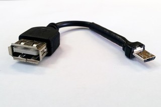 Кабель OTG MicroUSB-M - USB-F, KRAULER для подключения USB накопителей к мобильным устройствам