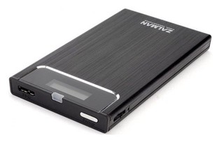 Внешний корпус для HDD ZALMAN ZM-VE300  для 2.5” SATA I/II HDD, функция virtual drive, usb питание, черный