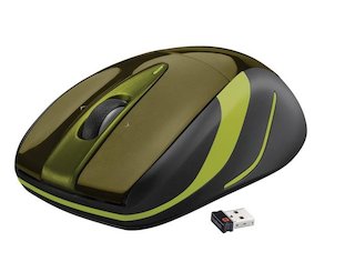 Беспроводная мышь Logitech M525 зеленый/черный  (1000dpi) USB