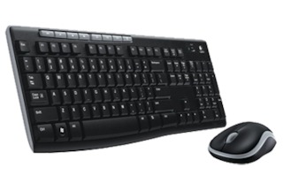 Клавиатура + мышь Logitech MK270 черный Wireless USB