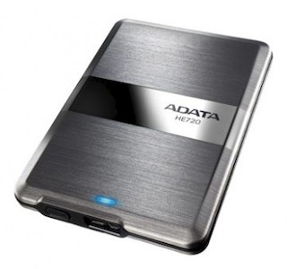 Жесткий диск A-Data USB 3.0 500Gb AHE720-500GU3-CTI 2.5" нержавеющая сталь