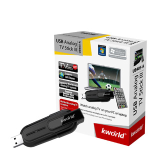 ТВ Тюнер Kworld USB TV Analog TV-Box KW-UB405-A (RC,HMC Drive) RTL