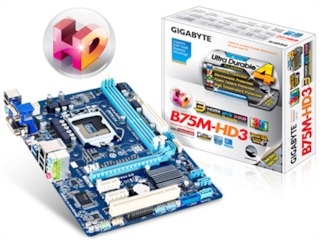 Материнская плата Gigabyte GA-B75M-HD3 Socket-1155 Intel B75 DDR3 mATX AC`97 8ch(7.1) GbLAN SATA3 VG