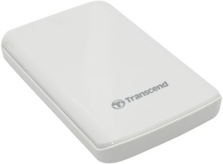 Жесткий диск Transcend USB 3.0 1Tb TS1TSJ25D3W StoreJet 25D3 2.5" белый