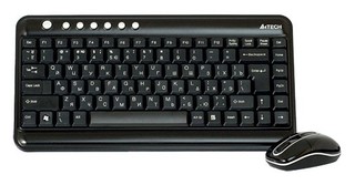 Комплект клавиатура + мышь A4 GL-5300 wireless (GL-5+G7-300) black USB