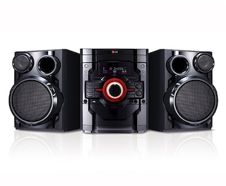 Минисистема DVD LG DM5230J черный Караоке (2 микр. Входа), воспроизведение DVD/DivX/CD/MP3/WMA, USB