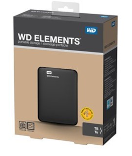 Жесткий диск WD USB 3.0 500Gb WDBUZG5000ABK-EESN Elements Portable (5400rpm) 2.5" черный