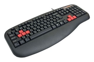 Клавиатура A4 G600 black Fast Gaming waterproof PS/2