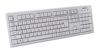 Клавиатура A4 KM-720 Standard Silver Black PS/2