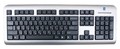Клавиатура A4 LCD-720 X-Slim silver/black USB