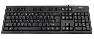 Клавиатура А4 KRS-85 ANTI-RSI comfort black PS/2