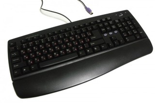 Клавиатура Genius KB-06X black PS/2 (подставка для запястья)