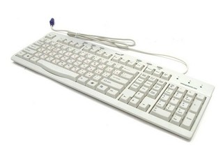 Клавиатура Genius KB200 white USB Multimedia 6 горячих клавишей