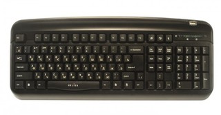 Клавиатура Oklick 300M black (PS/2+USB)+ USB порт