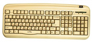 Клавиатура Oklick 300M бел (PS/2+USB)+ USB порт