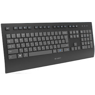 Клавиатура Logitech K290 черный USB ультратонкая
