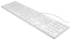 Клавиатура BTC 6310U-W USB, белая, мини, ультратонкая, 4 доп.клавиш