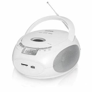 Аудиомагнитола BBK BX109U белый металлик