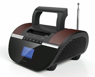 Аудиомагнитола Rolsen RBM413BR коричневый