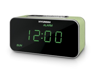 Радиобудильник Hyundai H-1503U салатовый/зеленый