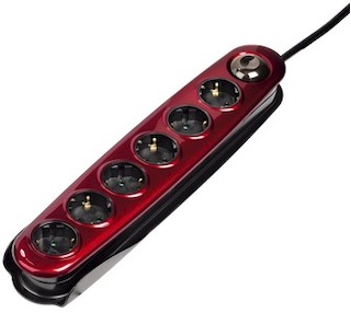 Удлинитель Hama H-108803 сет.Spirit с выкл. 6р."защ. от дет."1.5 м 3500 Вт 230В/50Гц/16А 3х1.5 кв.мм