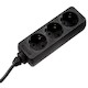 Удлинитель Hama H-108841 сетевой 3 розетки "защита от детей" 3500В 230Вт 3м черный
