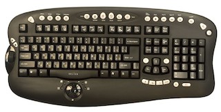 Клавиатура Oklick 770L black mmedia (USB+PS/2)+USB port