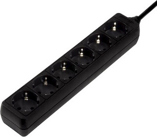 Удлинитель Hama H-47759 сетевой 6 розеток "защита от детей" 1.4м черный