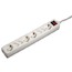 Удлинитель Hama H-47776 сетевой 8 розеток 4 с заземлением "защита от детей" 1.4 м белый