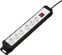 Удлинитель Hama H-47822 сетевой с выключателем 6 розеток 2.0 м 3680 Вт 3х1.5 кв.мм белый/черный