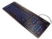 Клавиатура A4 KD-126-1 Black X-Slim LED blue BlackLight Keyboard USB