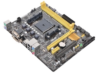 Материнская плата Asus A55BM-E Socket-FM2 AMD A55 DDR3 mATX AC`97 8ch(6.2) GbLAN SATA3 RAID VGA+DVI