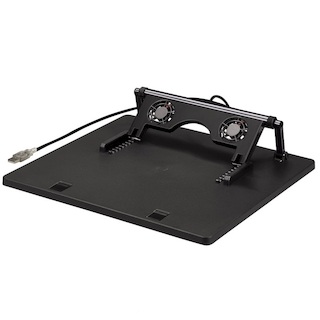 Подставка Hama H-39796 -кулер для ноутбука USB 2 вентилятора регул. накл.до 20 град поворотная черн