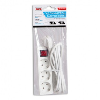 Сетевой удлинитель Buro BU-PS3.5/W 5м (3 розетки) белый