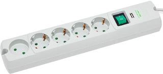 Сетевой фильтр Most LRG-USB белый 3м box