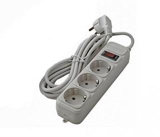Сетевой фильтр SPGF3-B-6PP 1.8м (3 розетки) серый