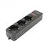 Сетевой фильтр SPGF3-B-6PPB 1.8м (3 розетки) черный