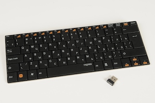 Клавиатура Rapoo E9070 черный USB Беспроводная 2.4Ghz Да