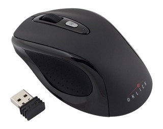Беспроводная мышь Oklick 404MW Lite black cordless Optical (800/1600dpi) USB Nano Receiver