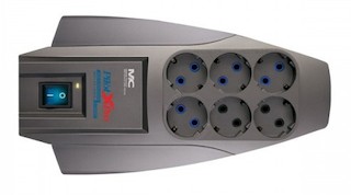 Сетевой фильтр Pilot X-Pro 7м (6 розеток) серый