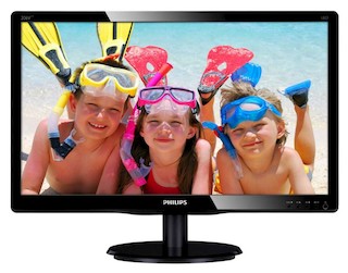 Монитор Philips 20" 206V4LAB/01 (00/01) Black TN LED 5ms 16:9 DVI M/M 10M:1 250cd