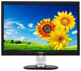 Монитор Philips 24" 240P4QPYNB (00/01) Glossy-Black IPS LED 7ms 16:10 M/M 20M:1 300cd USB DisplayPort
