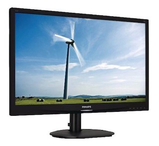 Монитор Philips 24" 240S4LPMB (00/01) Glossy-Black TN LED 5ms 16:10 DVI M/M 20M:1 250cd USB DisplayP