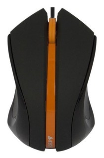 Мышь A4 Q3-310-4 black/orange 2x Rate Q Series Glass Run USB