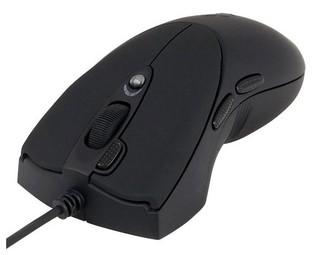 Мышь A4 X-738K black optical (3200dpi) USB 6кнопок+скролл game 3xFire