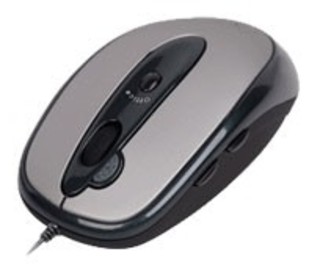 Мышь A4 X5-57D-2 grey optical Dual Focus Run On Shine 2X USB