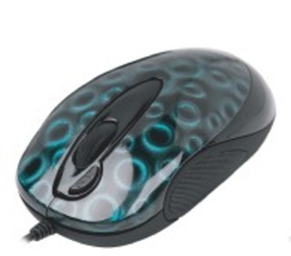 Мышь A4 X6-28D-5 Green dot optical GLaser 2X Click USB